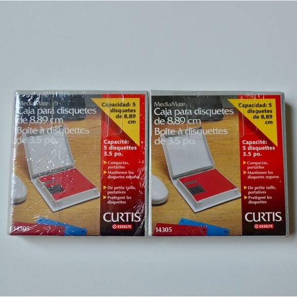 Curtis MediaMate 3.5" Disk Traveler Case Lot of 2 New - Picture 3 of 3